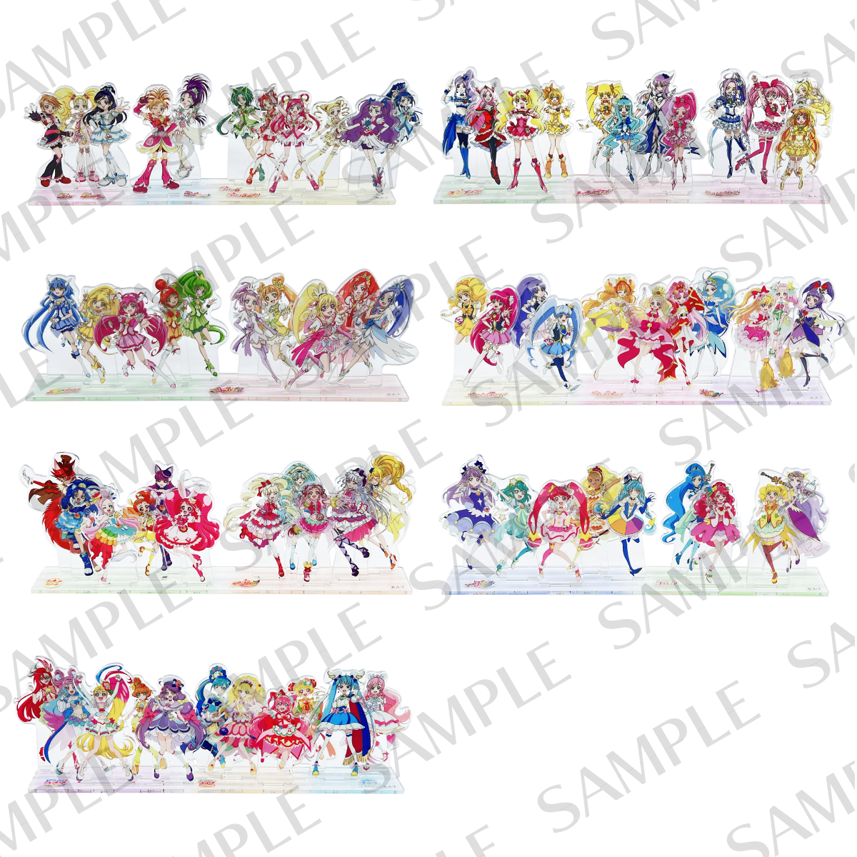 全プリキュア展 アクリルスタンドセット デリシャスパーティプリキュア 20周年