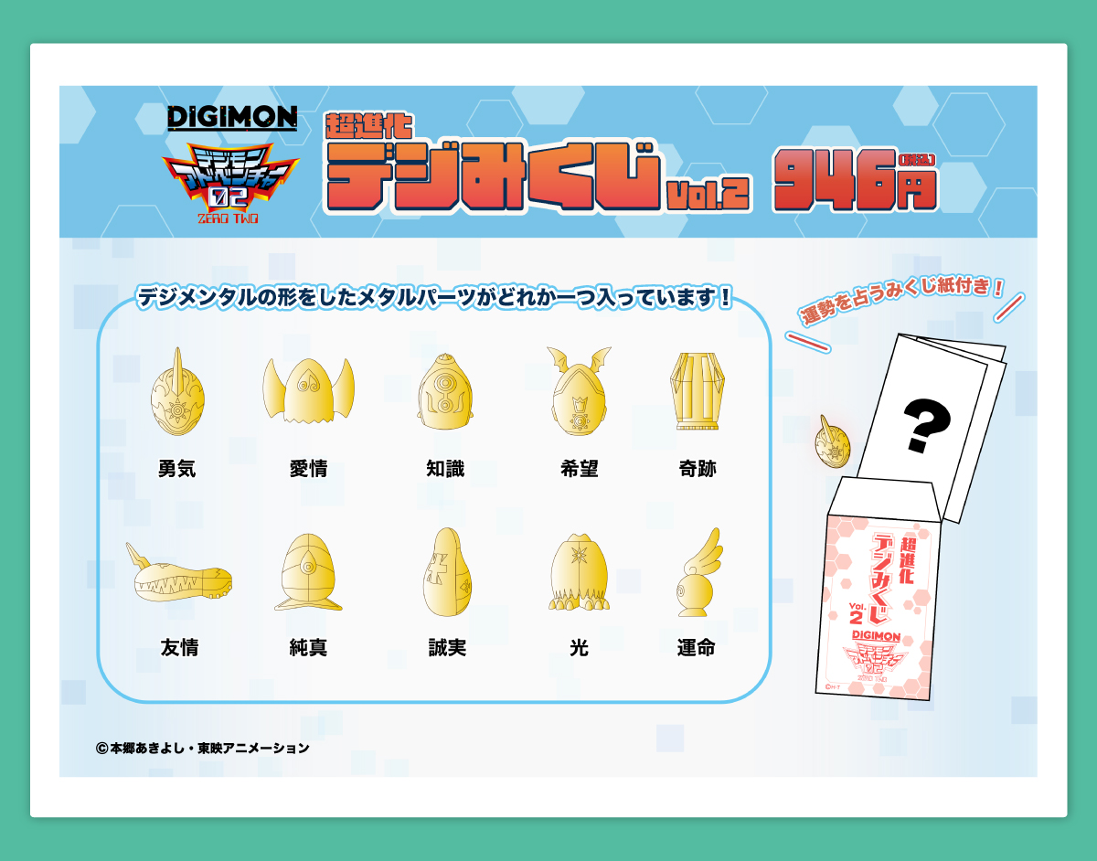 2026.1.9.(金)新商品発売！デジモンアドベンチャー02『デジみくじ vol.2』が登場！