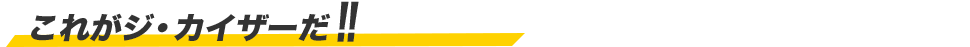 これがジ・カイザーだ!!