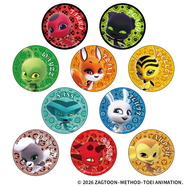 トレーディングキラキラ缶バッジ」全10種