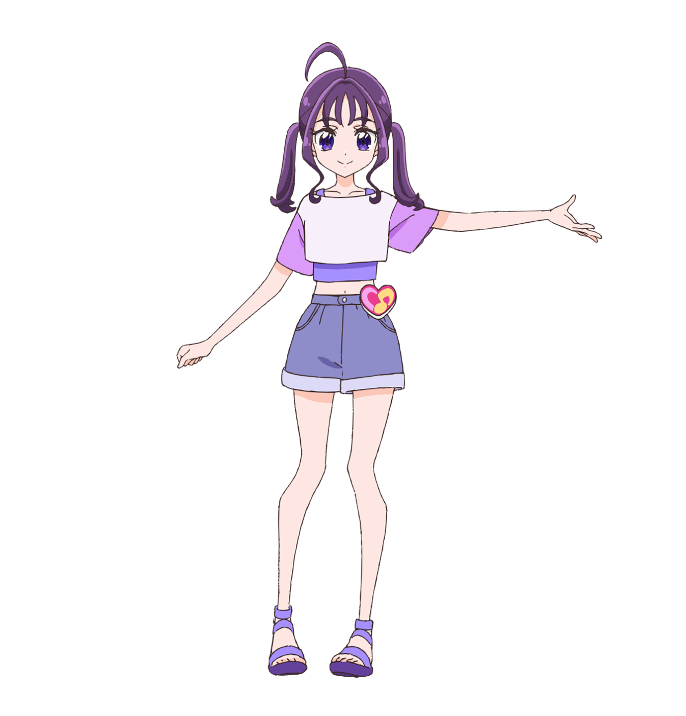 キミとアイドルプリキュア グラフィック Tシャツ キュアキュンキュン 紫雨こころ キミとアイドルプリキュア♪ フルグラフィックTシャツVol.1