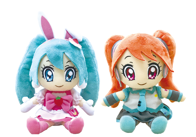 初音ミクコラボ ぬいぐるみ キュアホイップ 宇佐美いちか キュアフレンズ