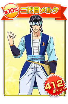 第10位 二代目メルク（412ポイント）