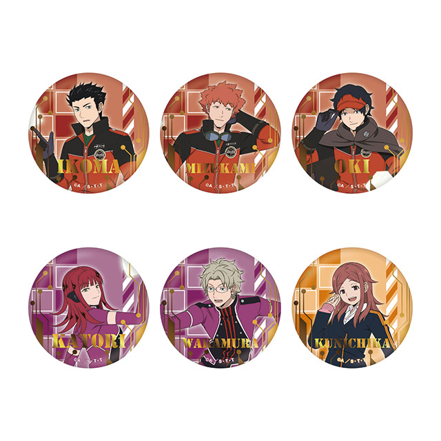 箔押し缶バッジB ランダム全6種