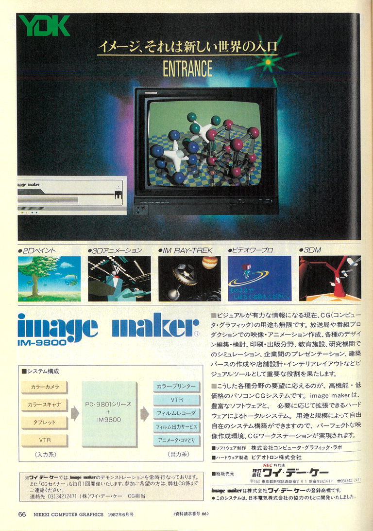 出典：『日経CG』 1987年6月号